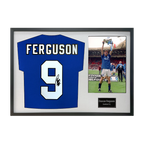 Duncan Ferguson Signed Everton Shirt Classic Frame