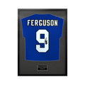 Duncan Ferguson Signed Everton Shirt Standard Frame