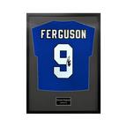 Duncan Ferguson Signed Everton Shirt Standard Frame