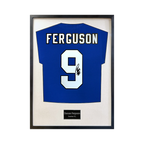 Duncan Ferguson Signed Everton Shirt Standard Frame