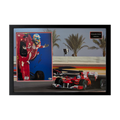 Fernando Alonso Signed 16x12 Image Deluxe Mount Frame (ACG Cert)