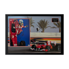Fernando Alonso Signed 16x12 Image Deluxe Mount Frame (ACG Cert)