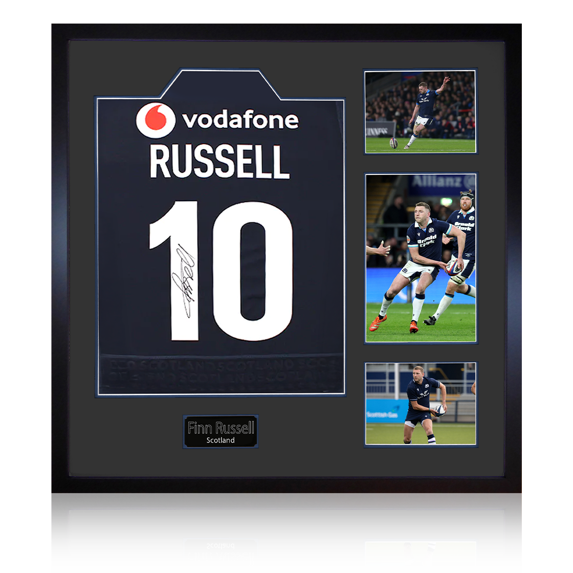 Finn Russell Signed Scotland 2025 Shirt Elite Frame