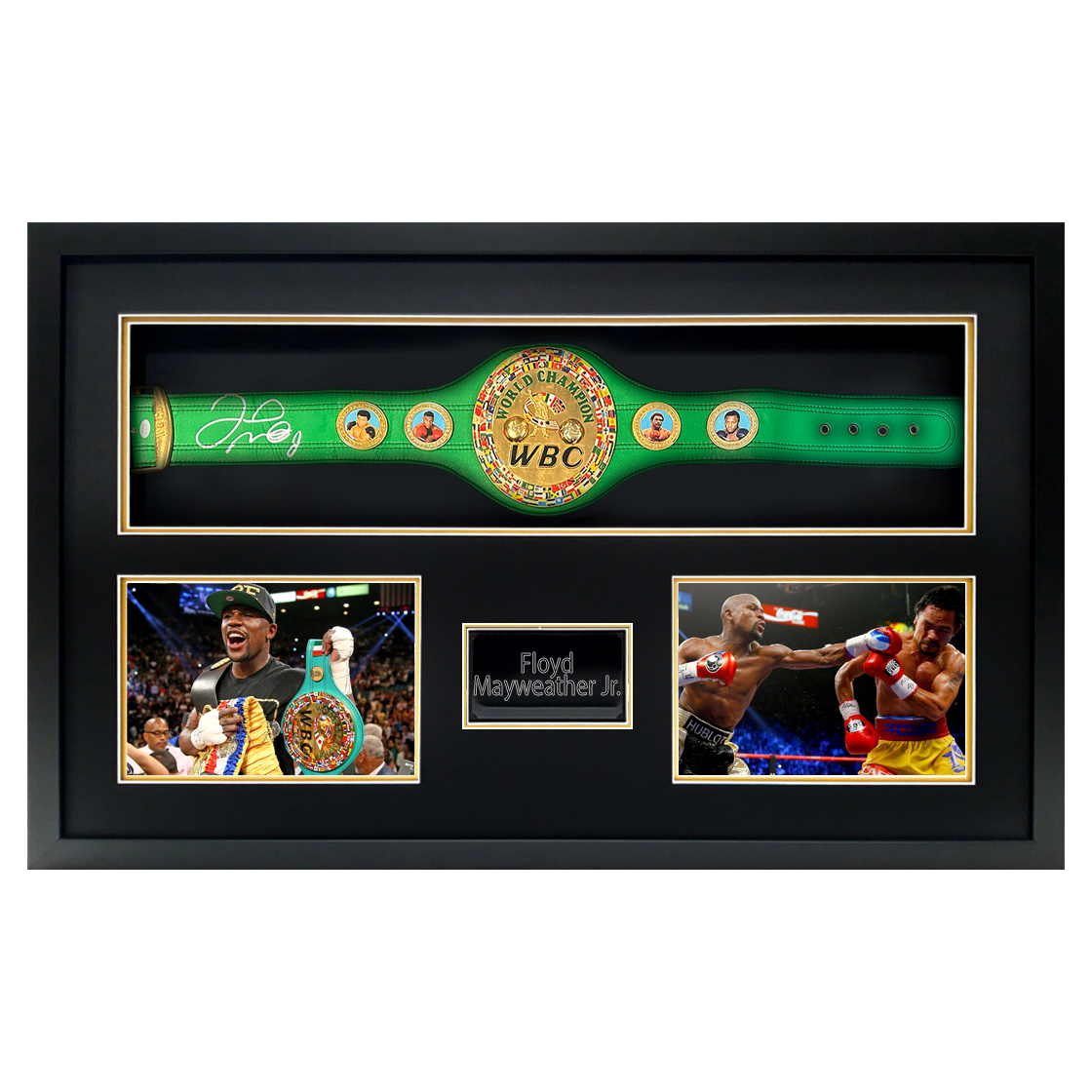 Floyd Mayweather Signed WBC Belt Premium Frame (JSA)
