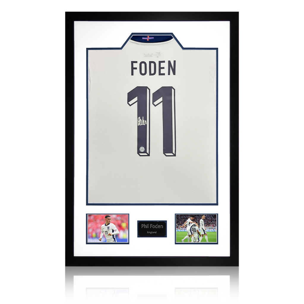 Phil Foden Signed England 2024 Shirt Premium Frame