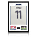 Phil Foden Signed England 2024 Shirt Premium Frame