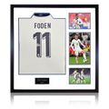Phil Foden Signed England 2024 Shirt Elite Frame