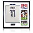 Phil Foden Signed England 2024 Shirt Elite Frame