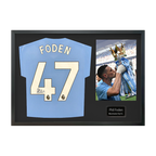 Phil Foden Signed Manchester City Shirt Classic Frame