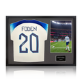 Phil Foden Signed England Shirt Classic Frame