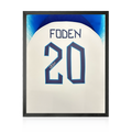 Phil Foden Signed England Shirt Compact Display