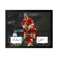 Steve McManaman & Robbie Folwer Signed Liverpool Cut Deluxe Mount Frame