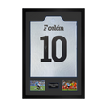 Diego Forlan Signed Uruguay Shirt Premium Frame
