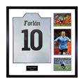 Diego Forlan Signed Uruguay Shirt Elite Frame