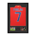 Diego Forlan Signed Atlético Madrid Shirt Premium Frame