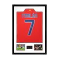 Diego Forlan Signed Atlético Madrid Shirt Premium Frame
