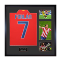 Diego Forlan Signed Atlético Madrid Shirt Elite Frame