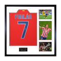 Diego Forlan Signed Atlético Madrid Shirt Elite Frame