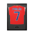 Diego Forlan Signed Atlético Madrid Shirt Standard Frame