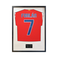Diego Forlan Signed Atlético Madrid Shirt Standard Frame