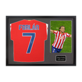 Diego Forlan Signed Atlético Madrid Shirt Classic Frame