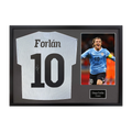 Diego Forlan Signed Uruguay Shirt Classic Frame