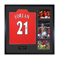 Diego Forlan Signed Manchester United Shirt Elite Frame