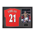 Diego Forlan Signed Manchester United Shirt Classic Frame