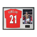 Diego Forlan Signed Manchester United Shirt Classic Frame