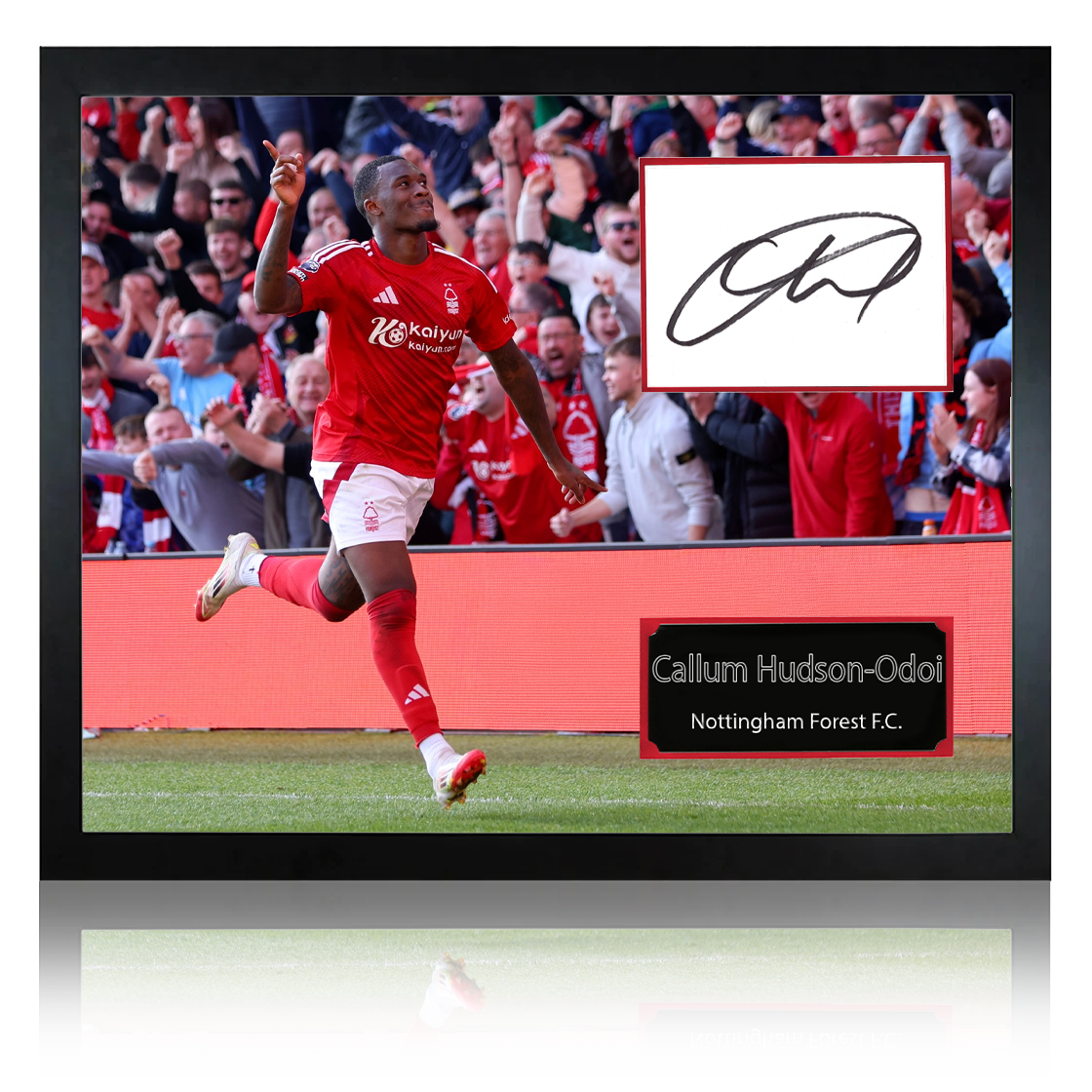 Callum Hudson-Odoi Signed Nottingham Forest Cut Mount Frame
