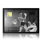 Frank Bruno Signed Boxing Cut Iconic Frame