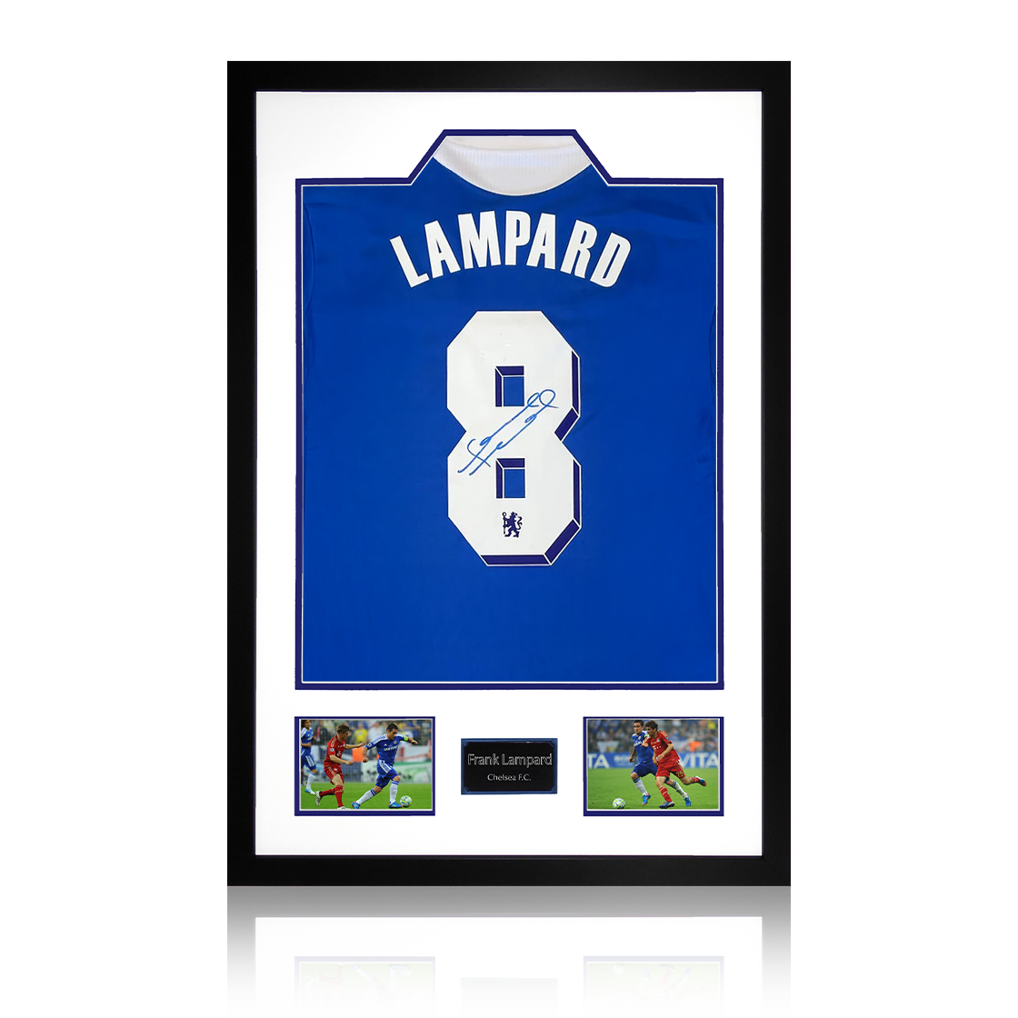 Frank Lampard Signed Shirt Premium Frame (ACG Cert)