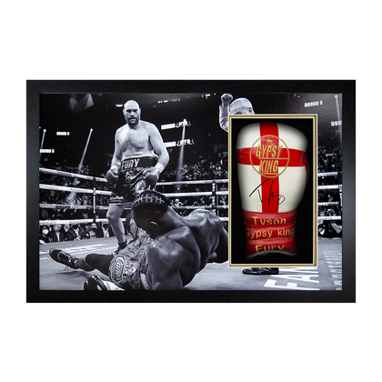 Tyson Fury v Deontay Wilder I Signed Glove Iconic Frame