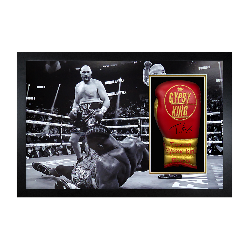 Tyson Fury v Deontay Wilder I Signed Glove Iconic Frame