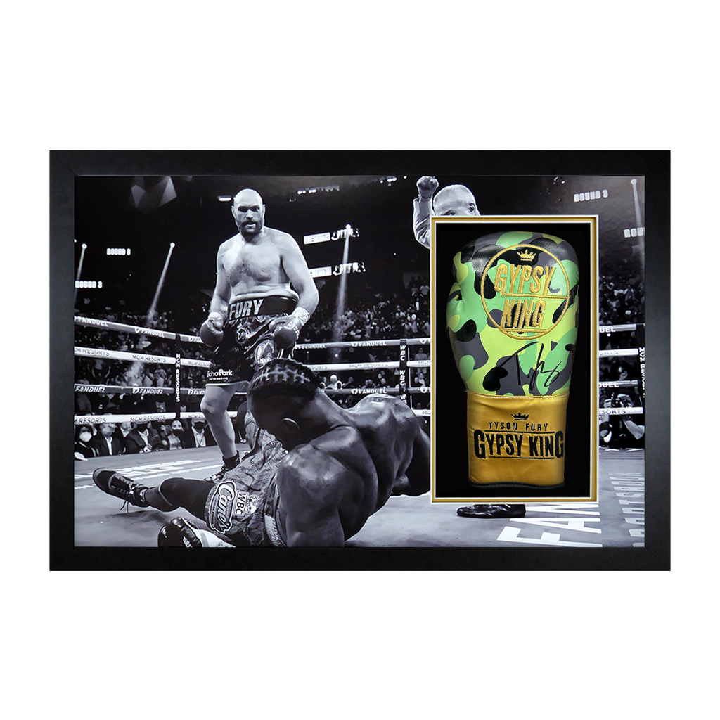 Tyson Fury v Deontay Wilder I Signed Glove Iconic Frame