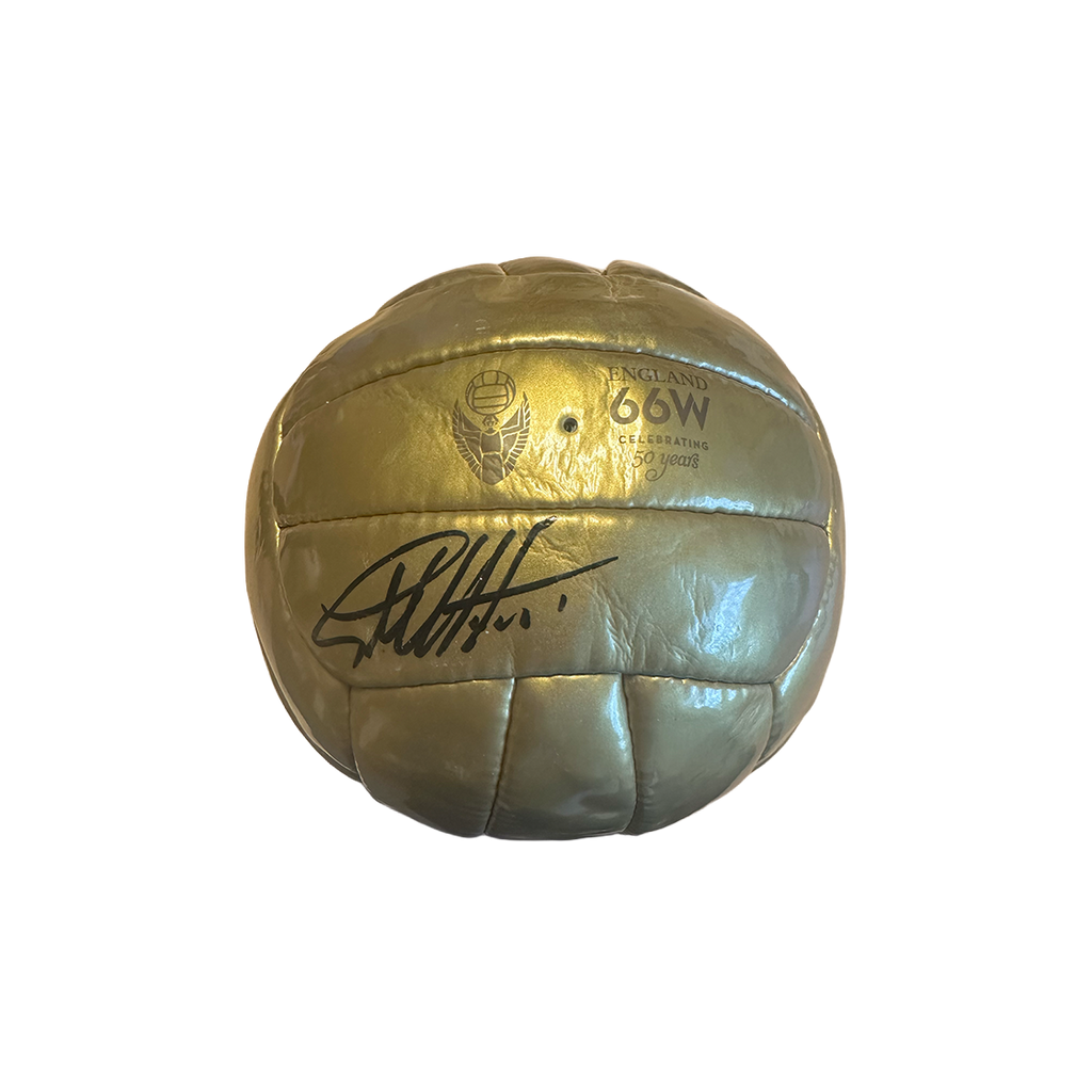 Geoff Hurst Signed Gold Ball