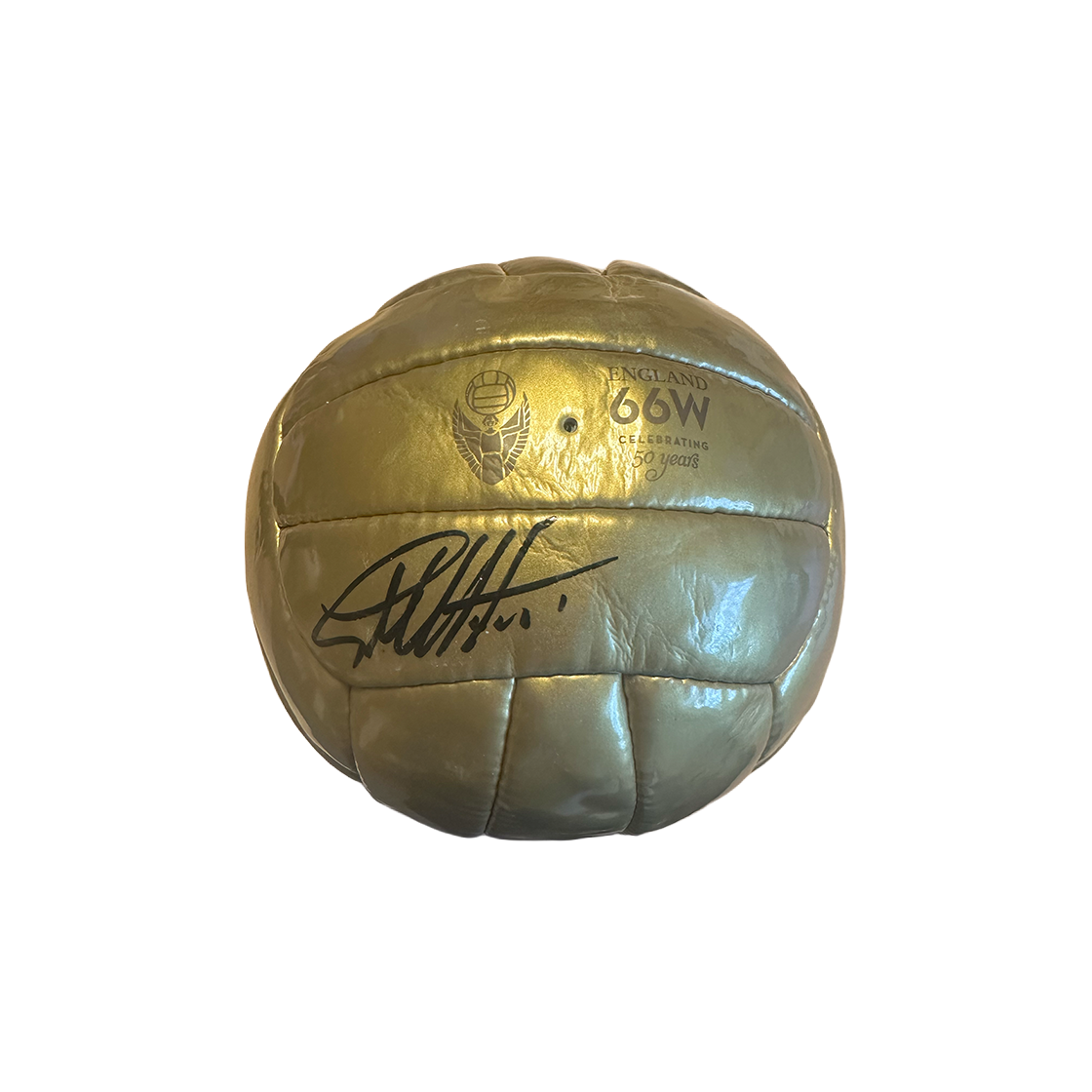 Geoff Hurst Signed Gold Ball