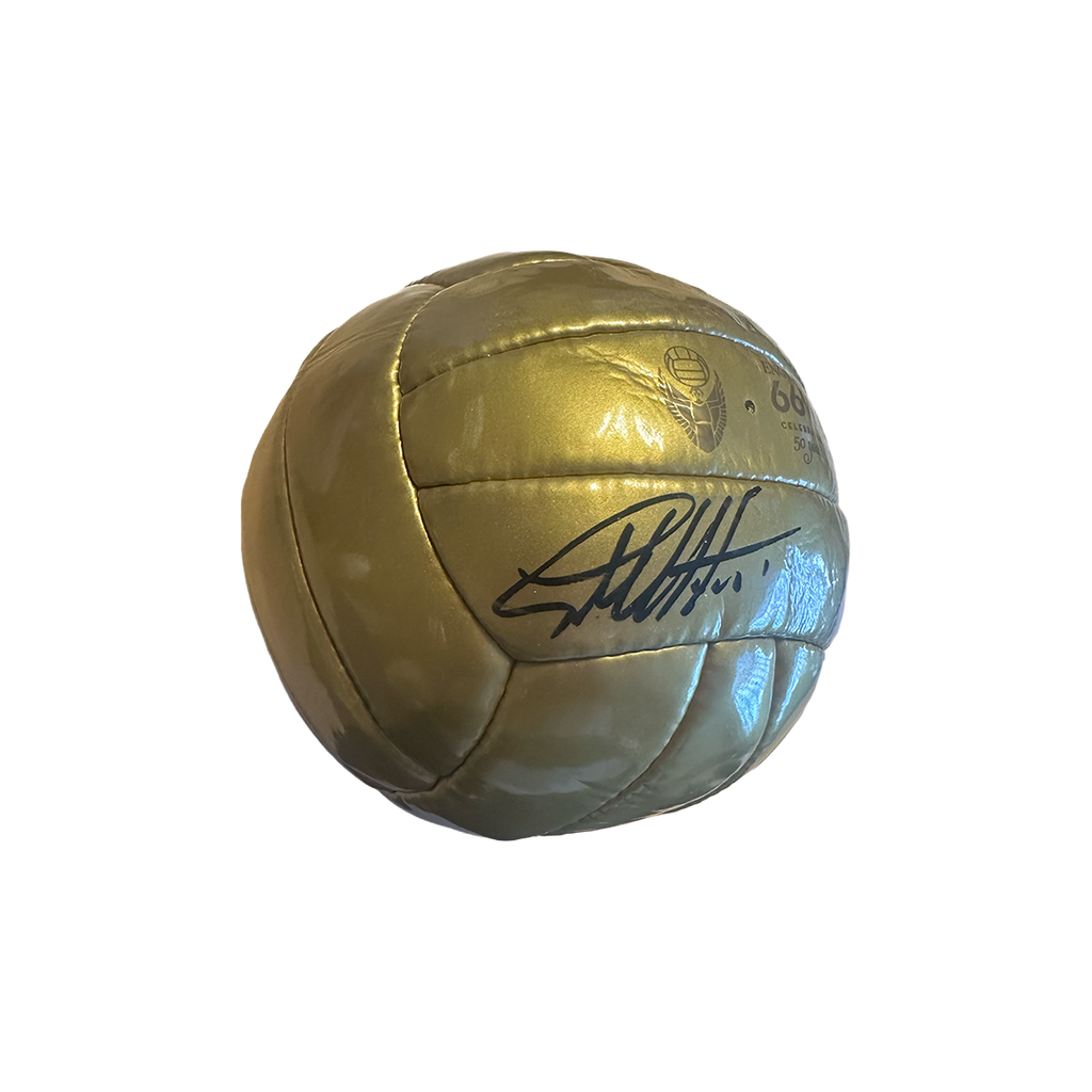 Geoff Hurst Signed Gold Ball