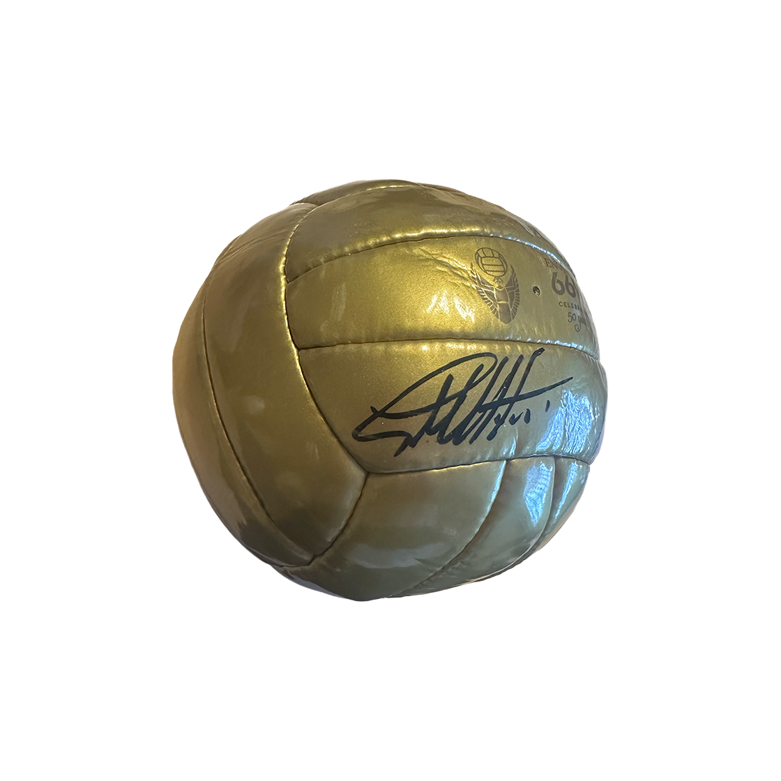 Geoff Hurst Signed Gold Ball