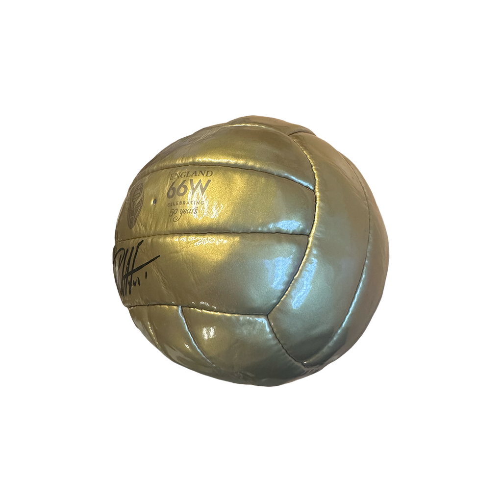 Geoff Hurst Signed Gold Ball
