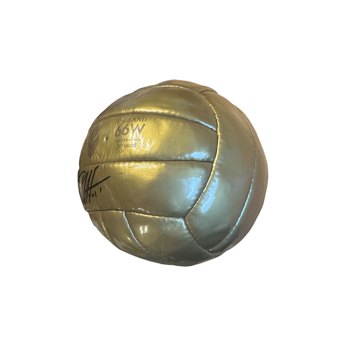 Geoff Hurst Signed Gold Ball