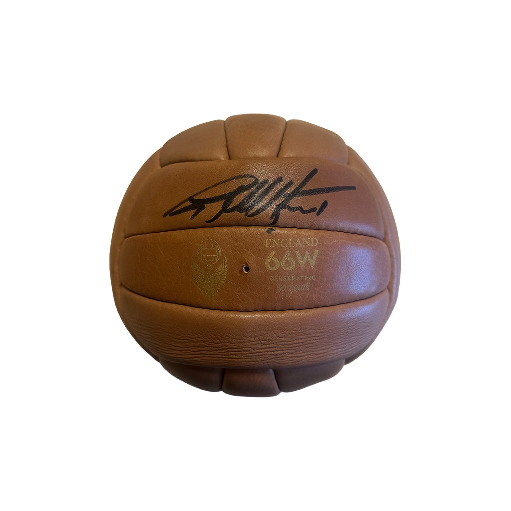 Geoff Hurst Signed Leather Ball