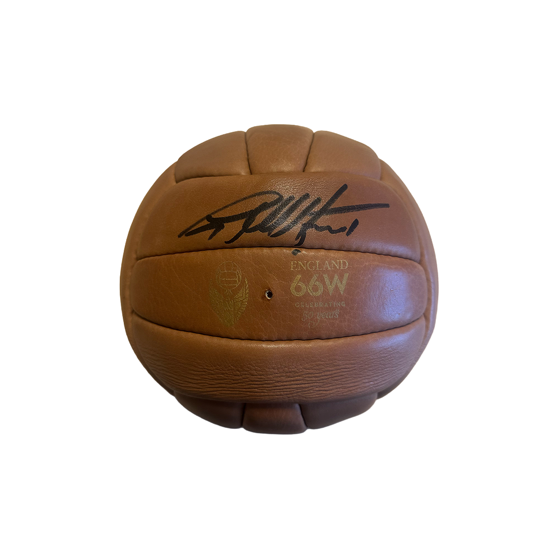 Geoff Hurst Signed Leather Ball