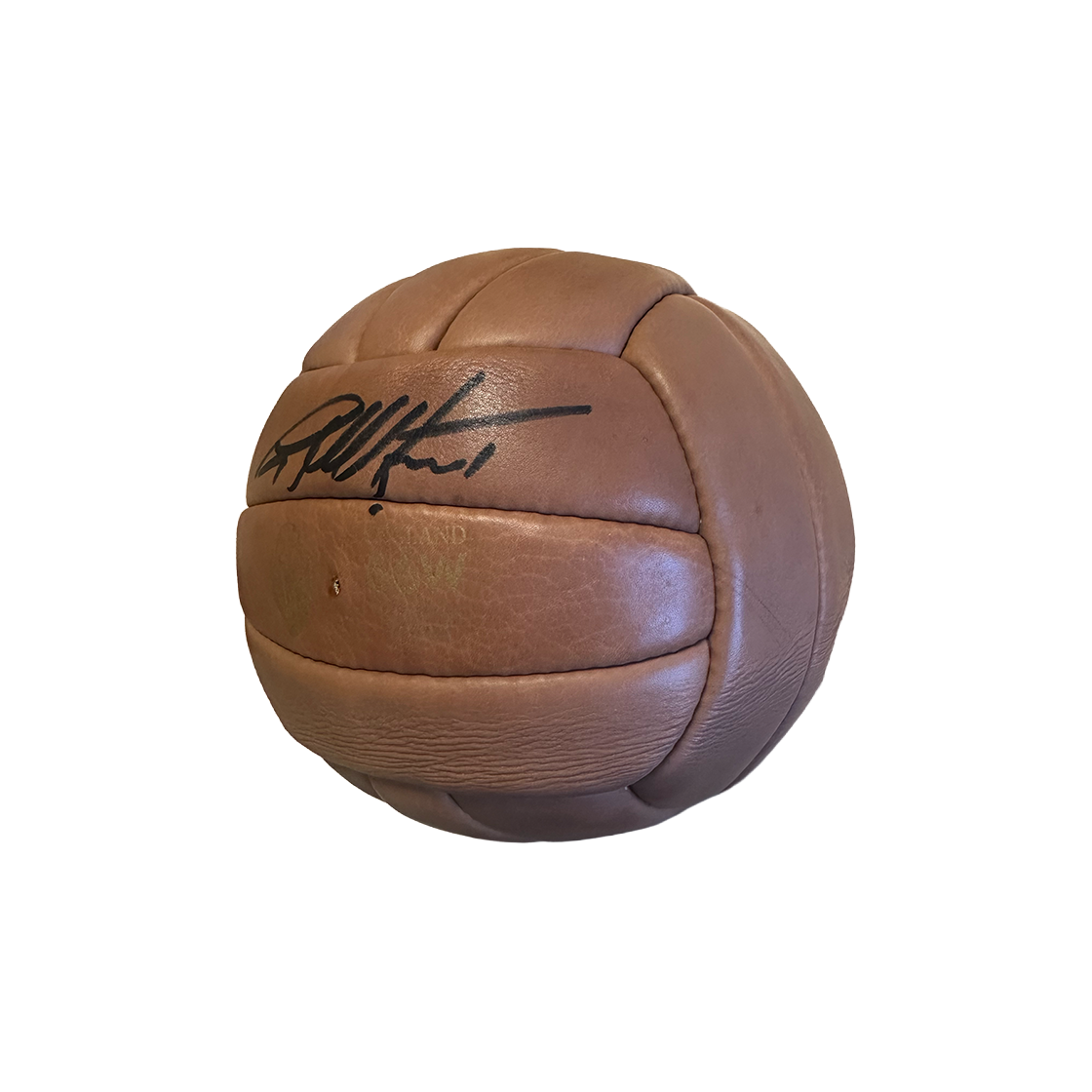 Geoff Hurst Signed Leather Ball