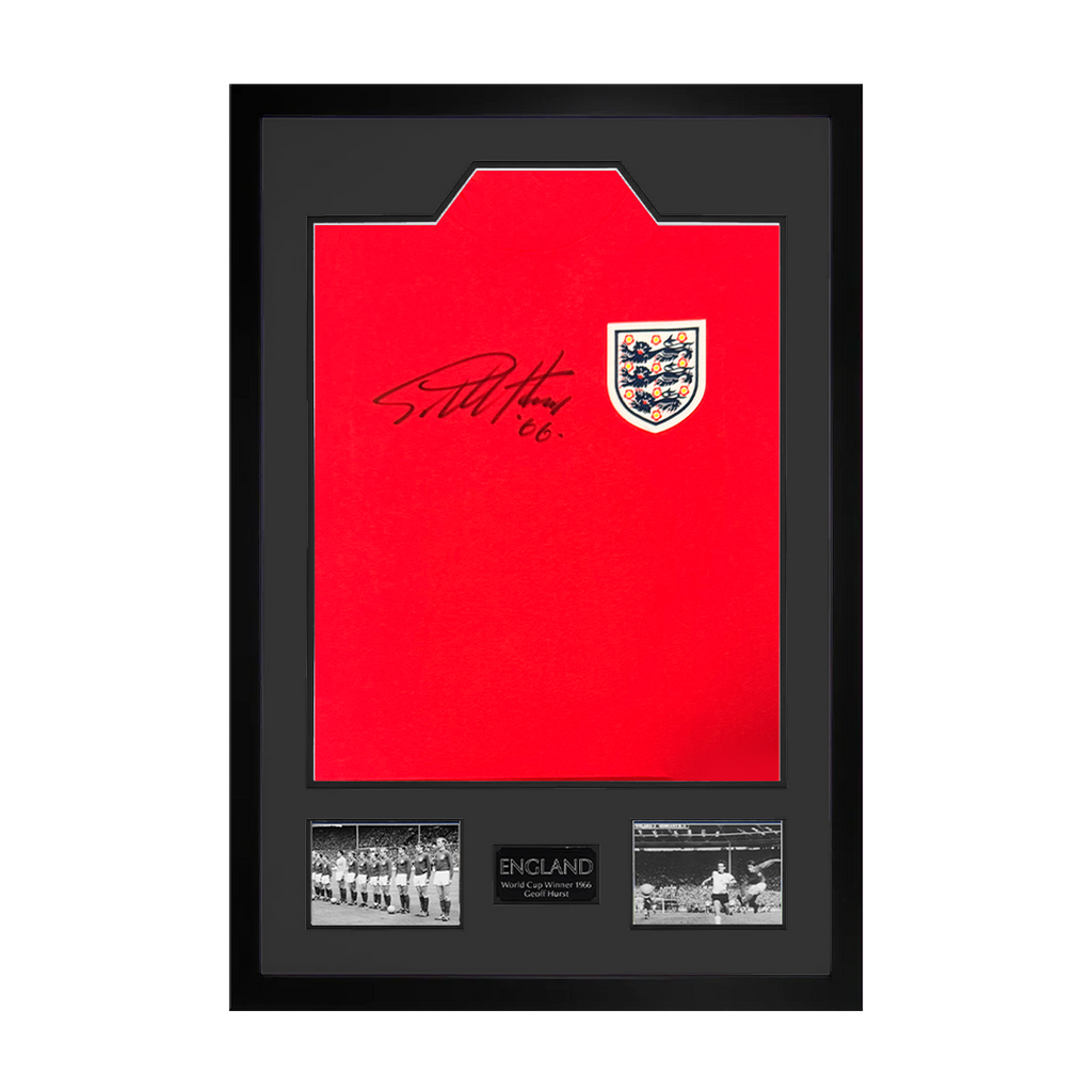 Geoff Hurst Signed England '66 Shirt Premium Frame
