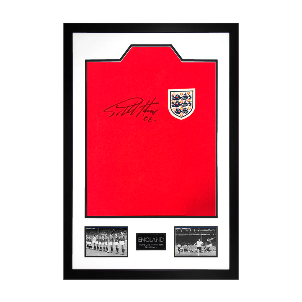 Geoff Hurst Signed England '66 Shirt Premium Frame