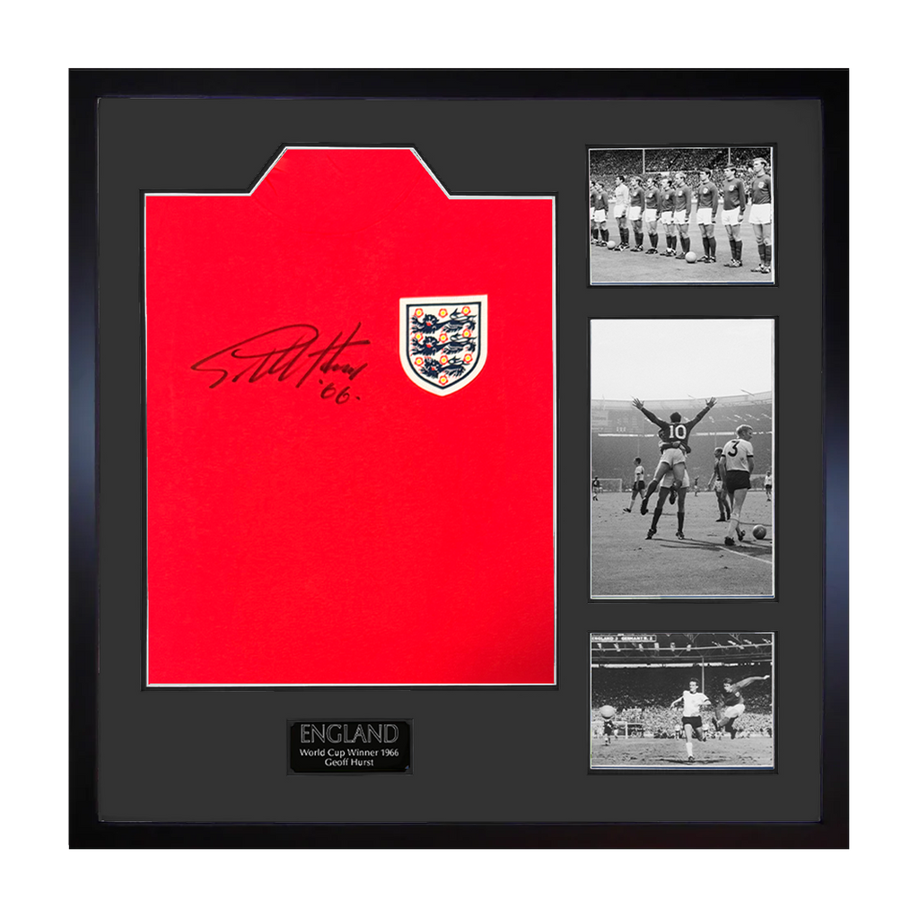 Geoff Hurst Signed England '66 Shirt Elite Frame