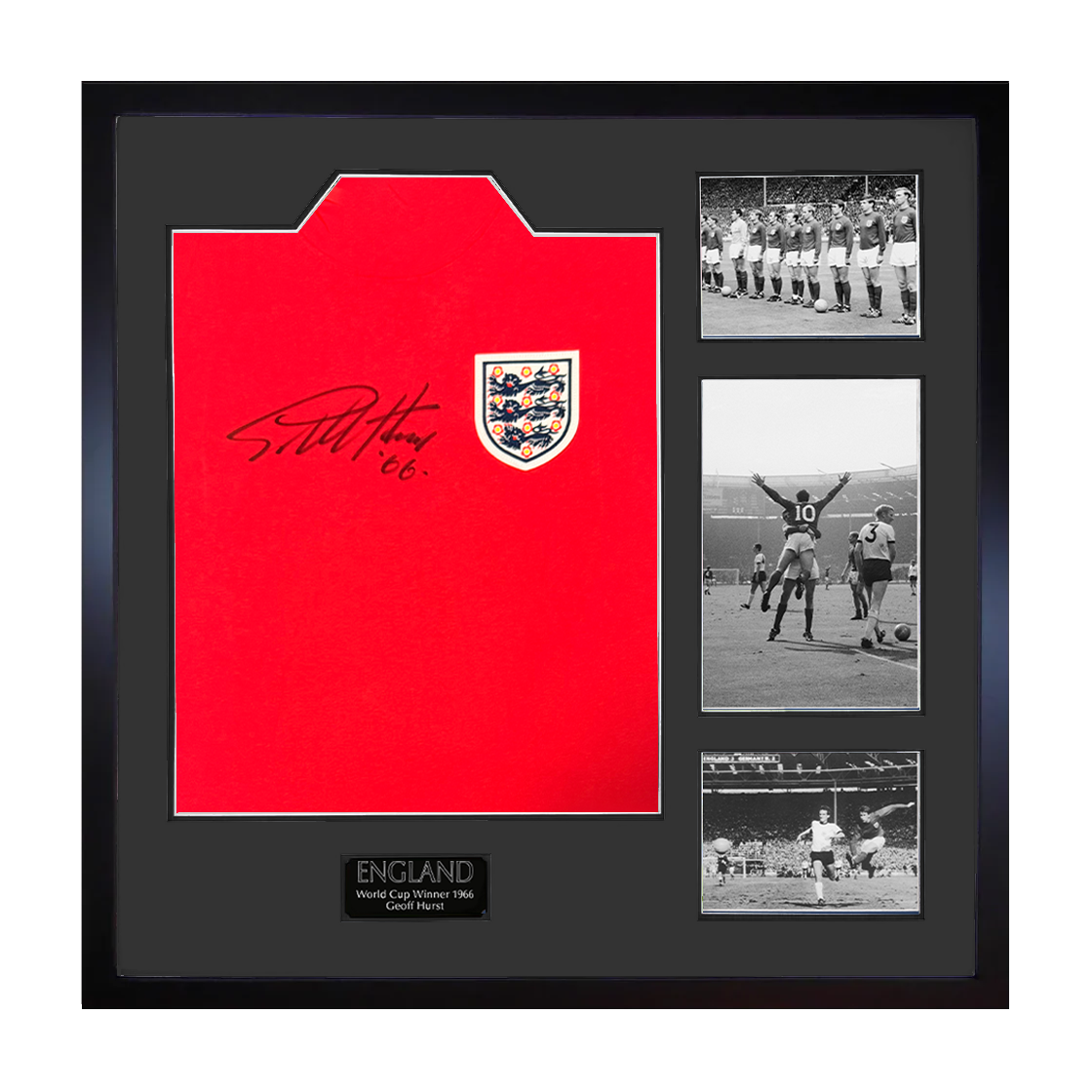 Geoff Hurst Signed England '66 Shirt Elite Frame