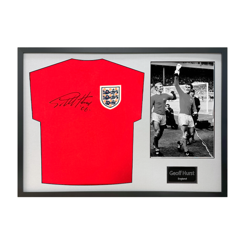 Geoff Hurst Signed England '66 Shirt Classic Frame