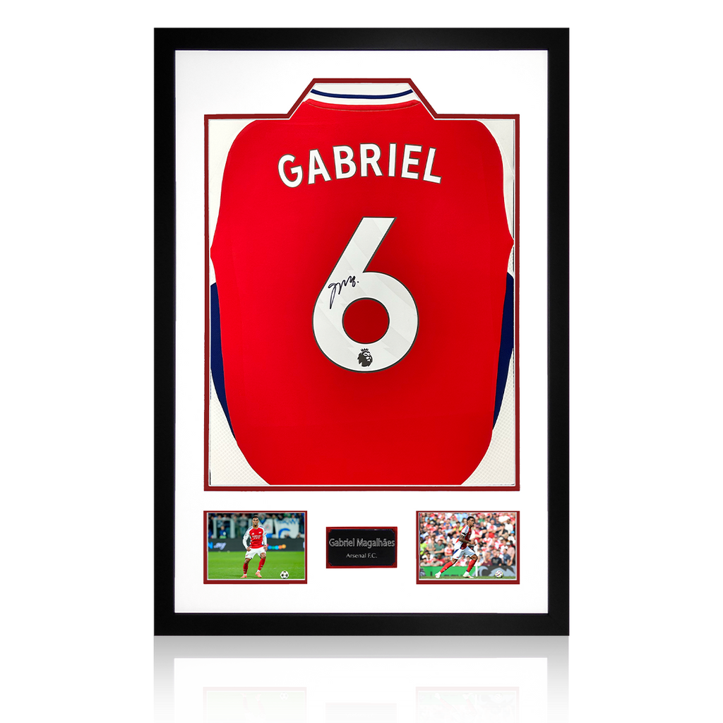 Gabriel Magalhães Signed Arsenal 24/25 Shirt Premium Frame